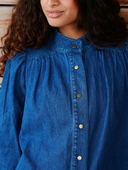 Melya Denim Shirt Blue Neo Noir