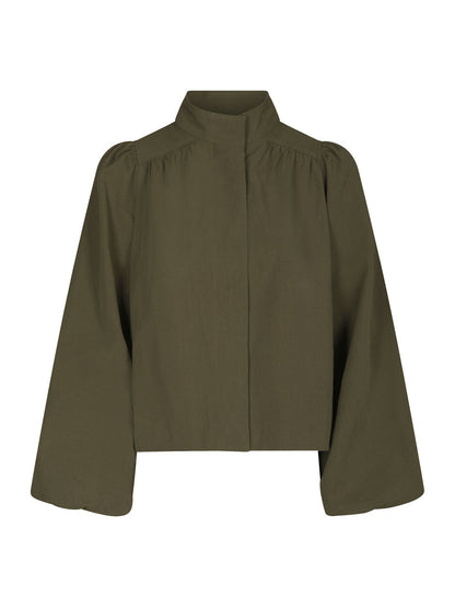 Tirsa Twill Jacket Army Neo Noir