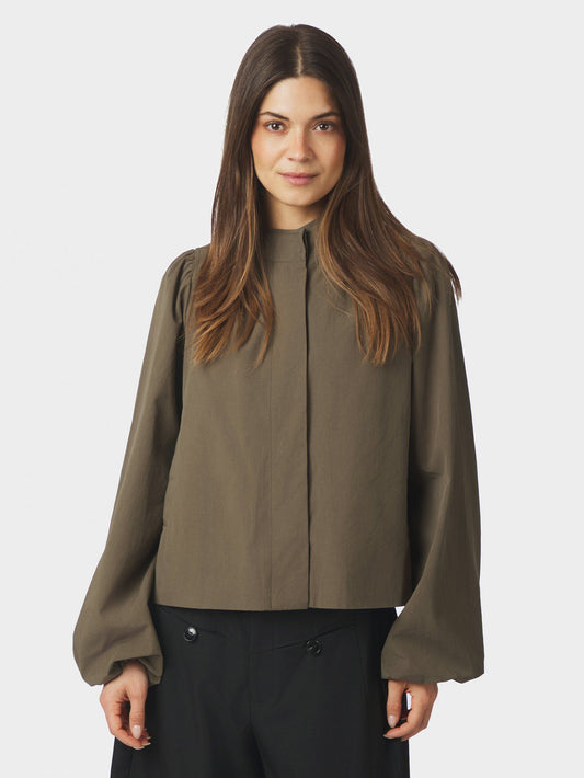Tirsa Twill Jacket Army Neo Noir