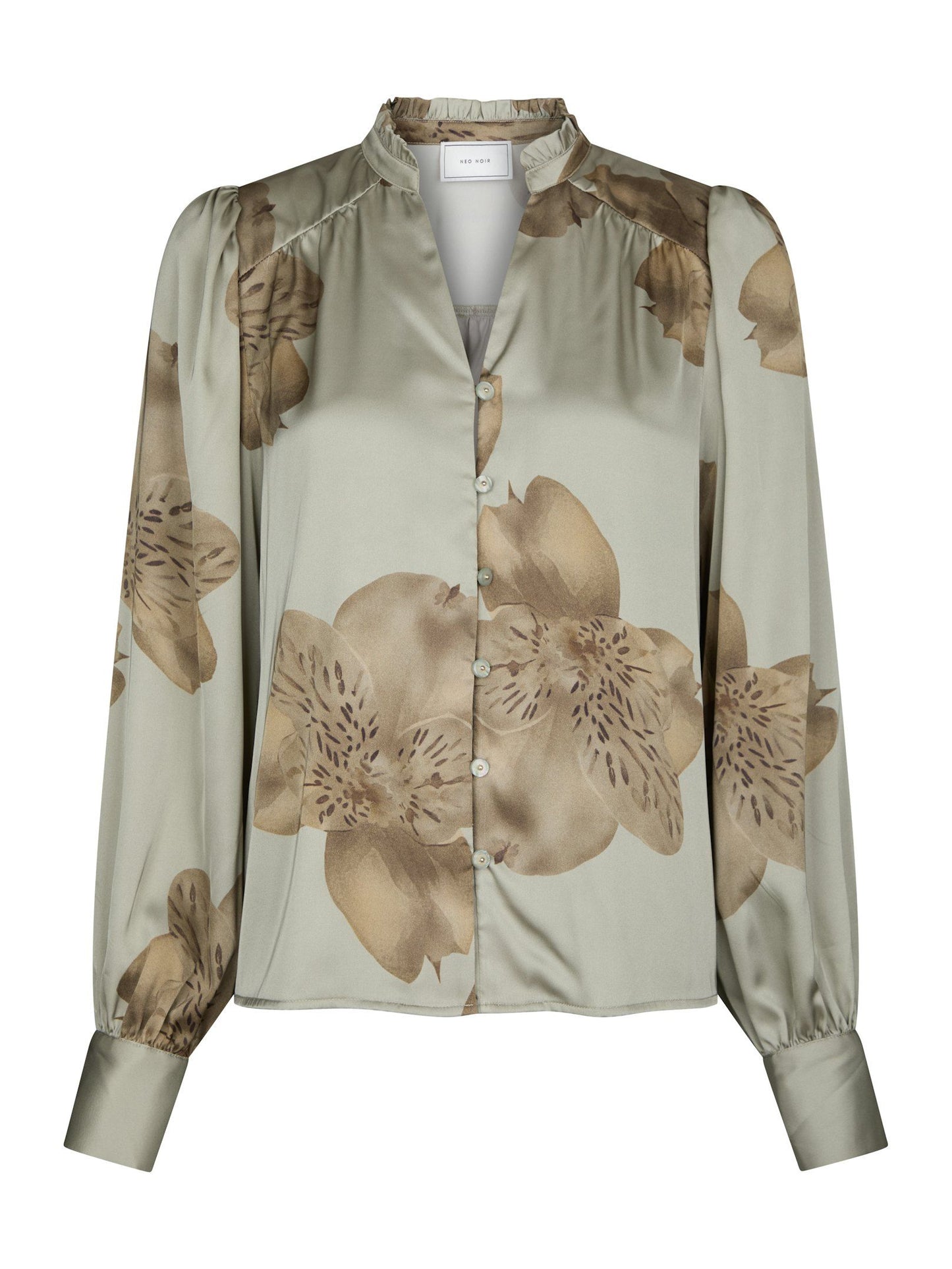 Massima Misty Orchid Blouse Smoke Green Neo Noir