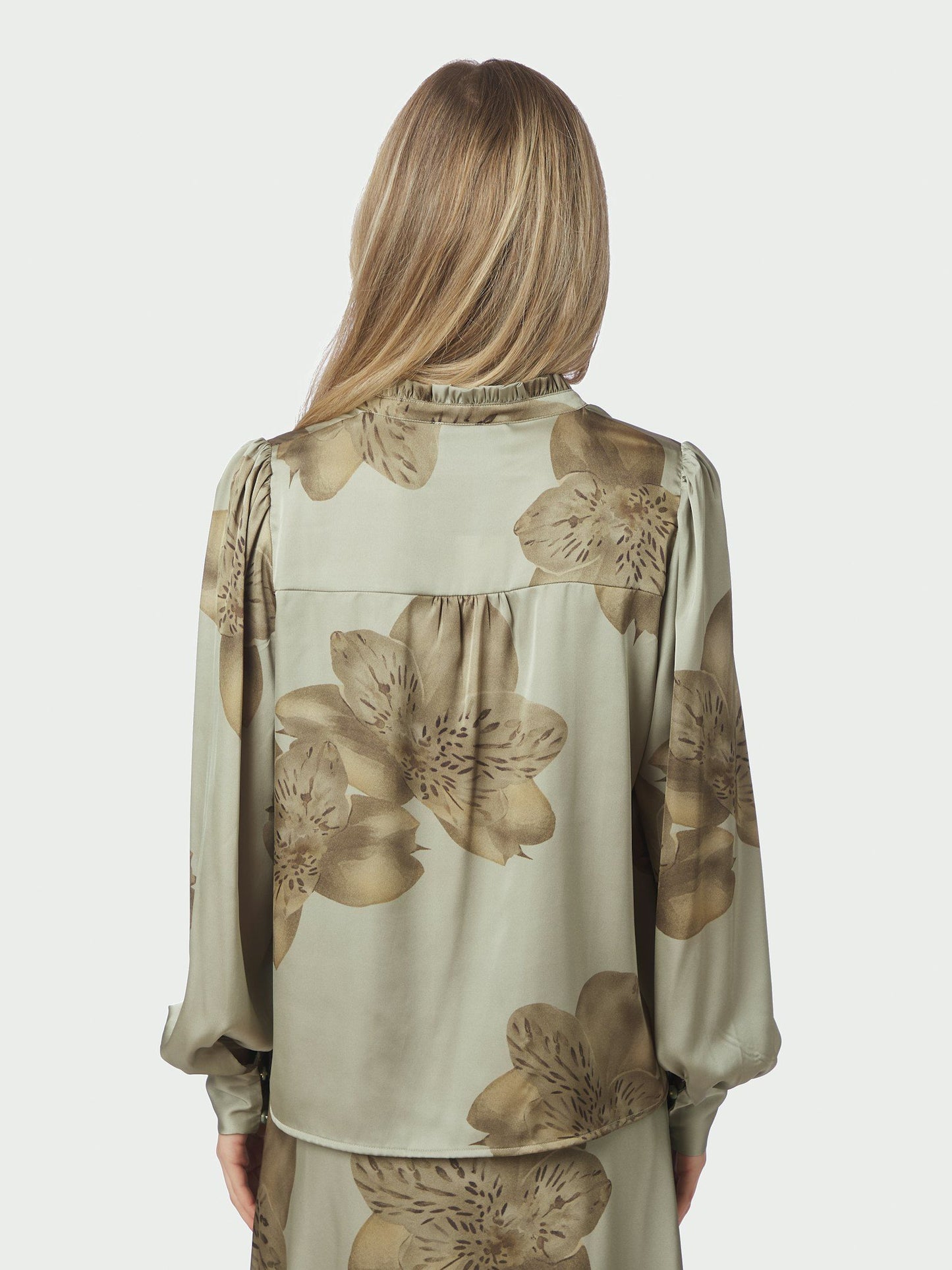 Massima Misty Orchid Blouse Smoke Green Neo Noir