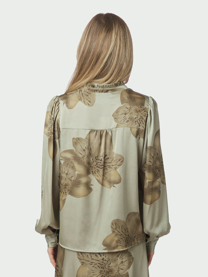 Massima Misty Orchid Blouse Smoke Green Neo Noir