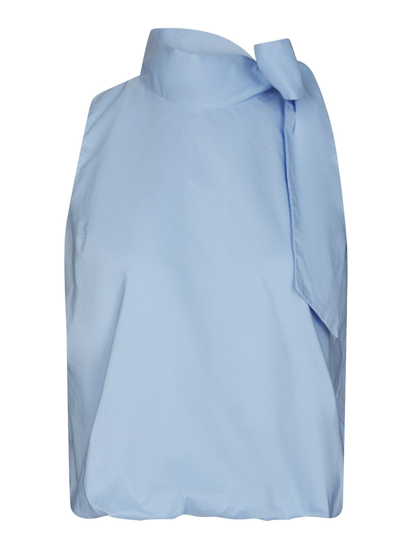 Veda Poplin Top Light Blue Neo Noir