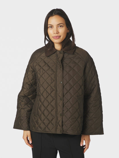 Iva Quilt Jacket Khaki Neo Noir