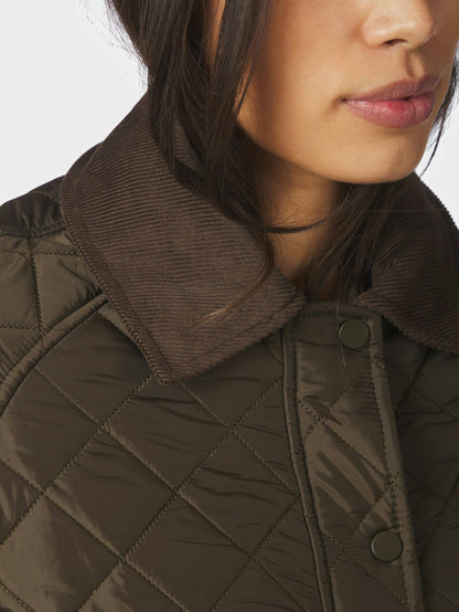 Iva Quilt Jacket Khaki Neo Noir