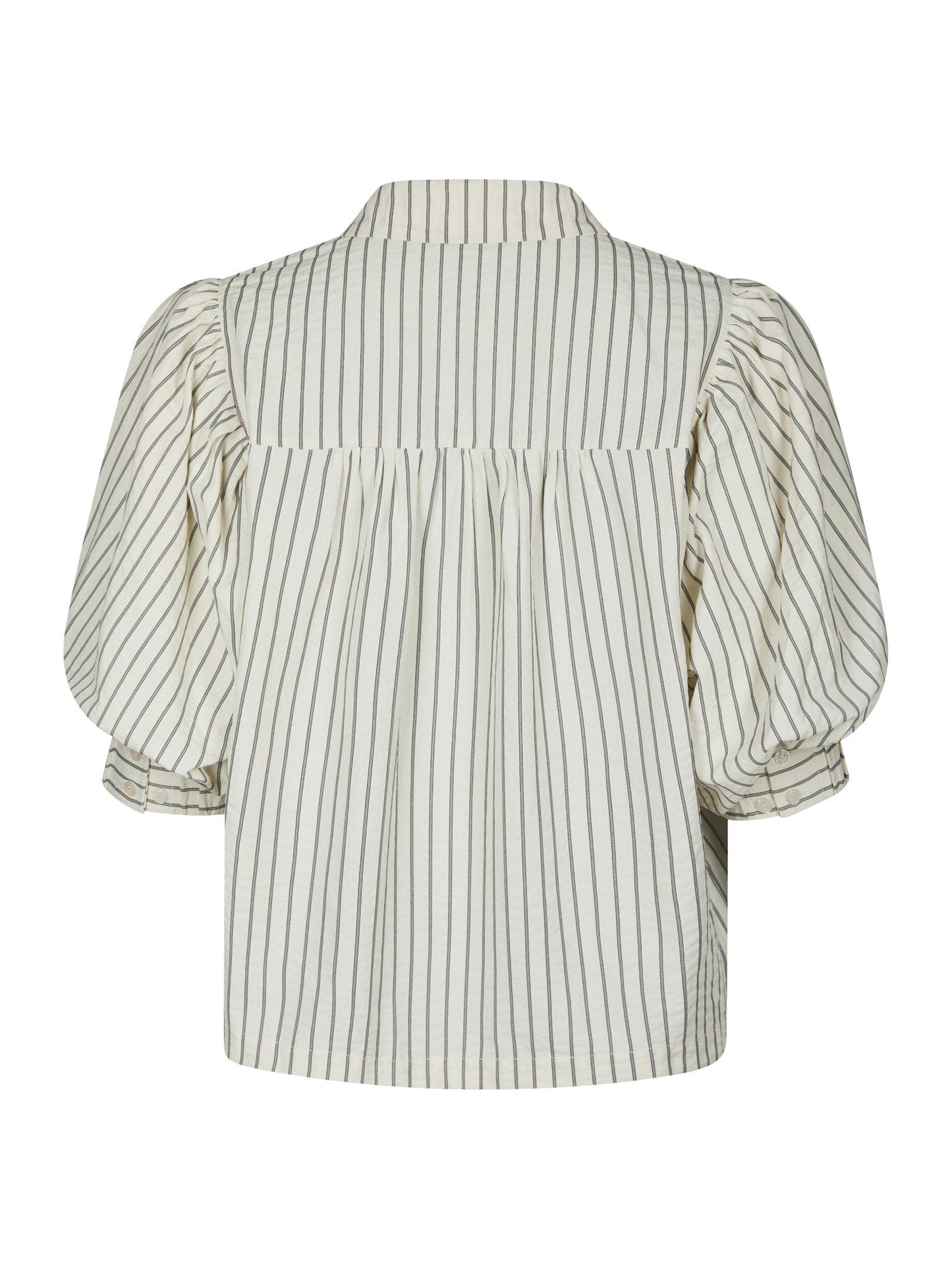 Etta Slim Stripe Shirt Off White Neo Noir