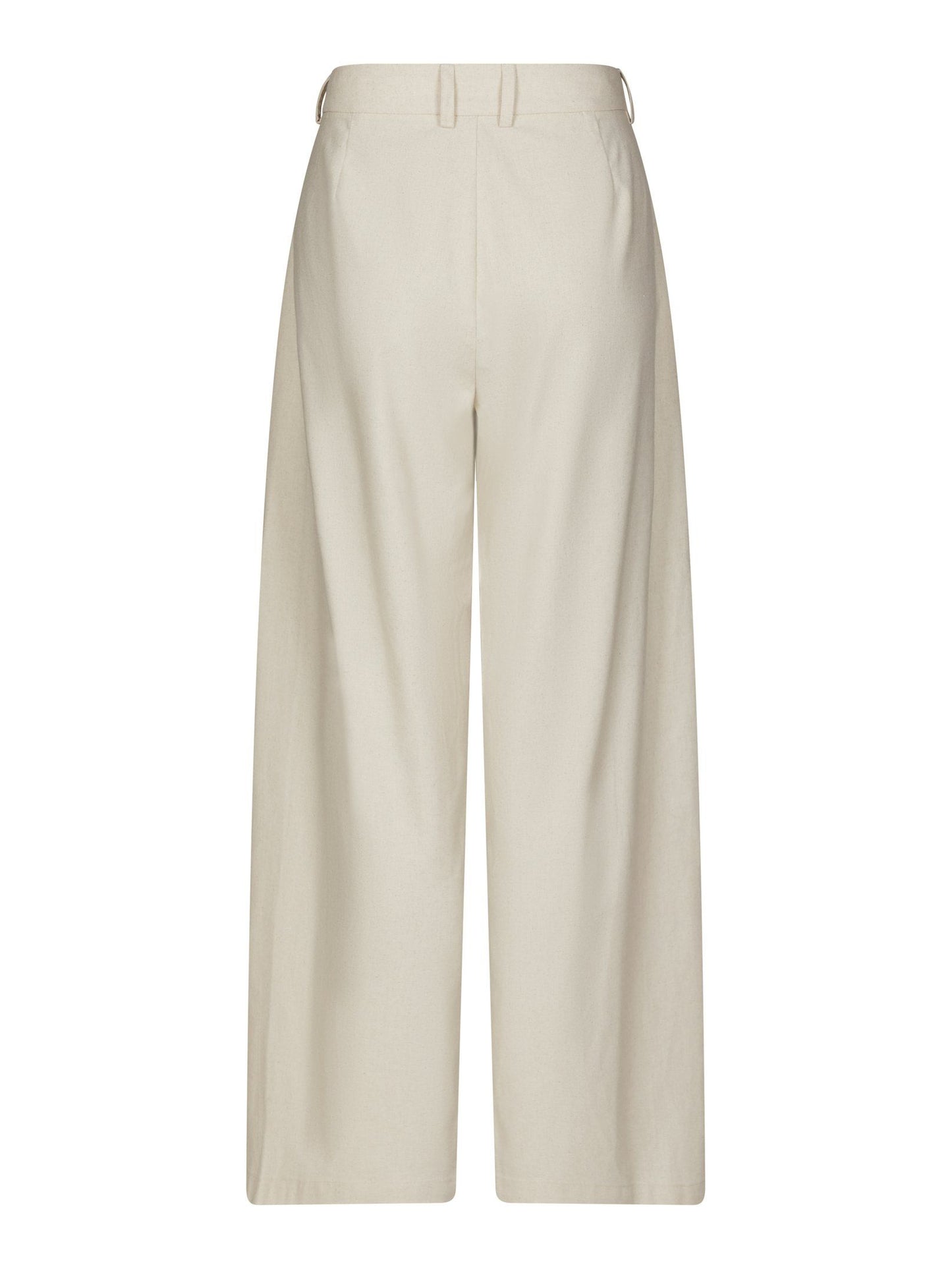 Essiall Linen Pants Creme Neo Noir