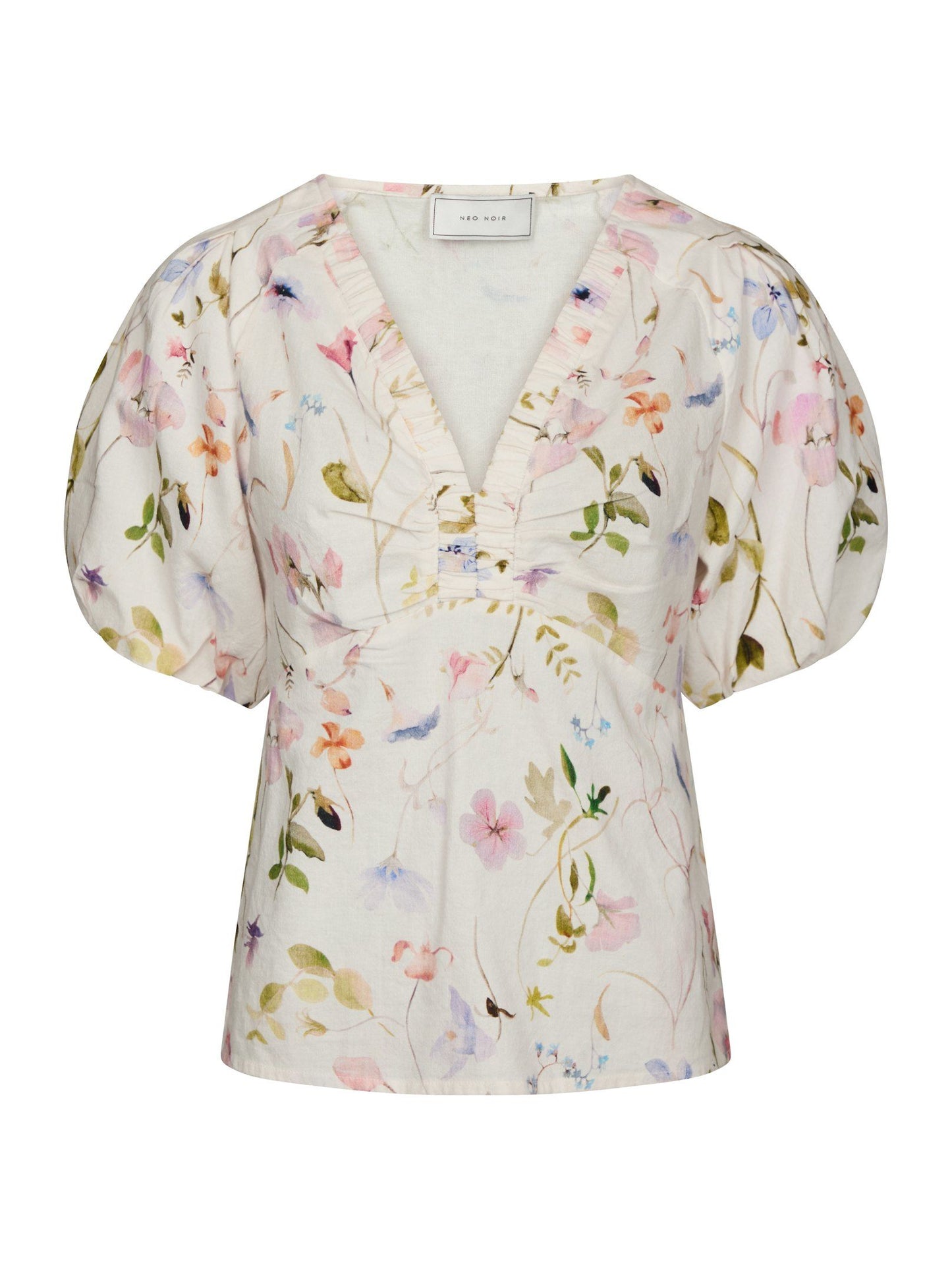 Irina Flower Blouse Off White Neo Noir