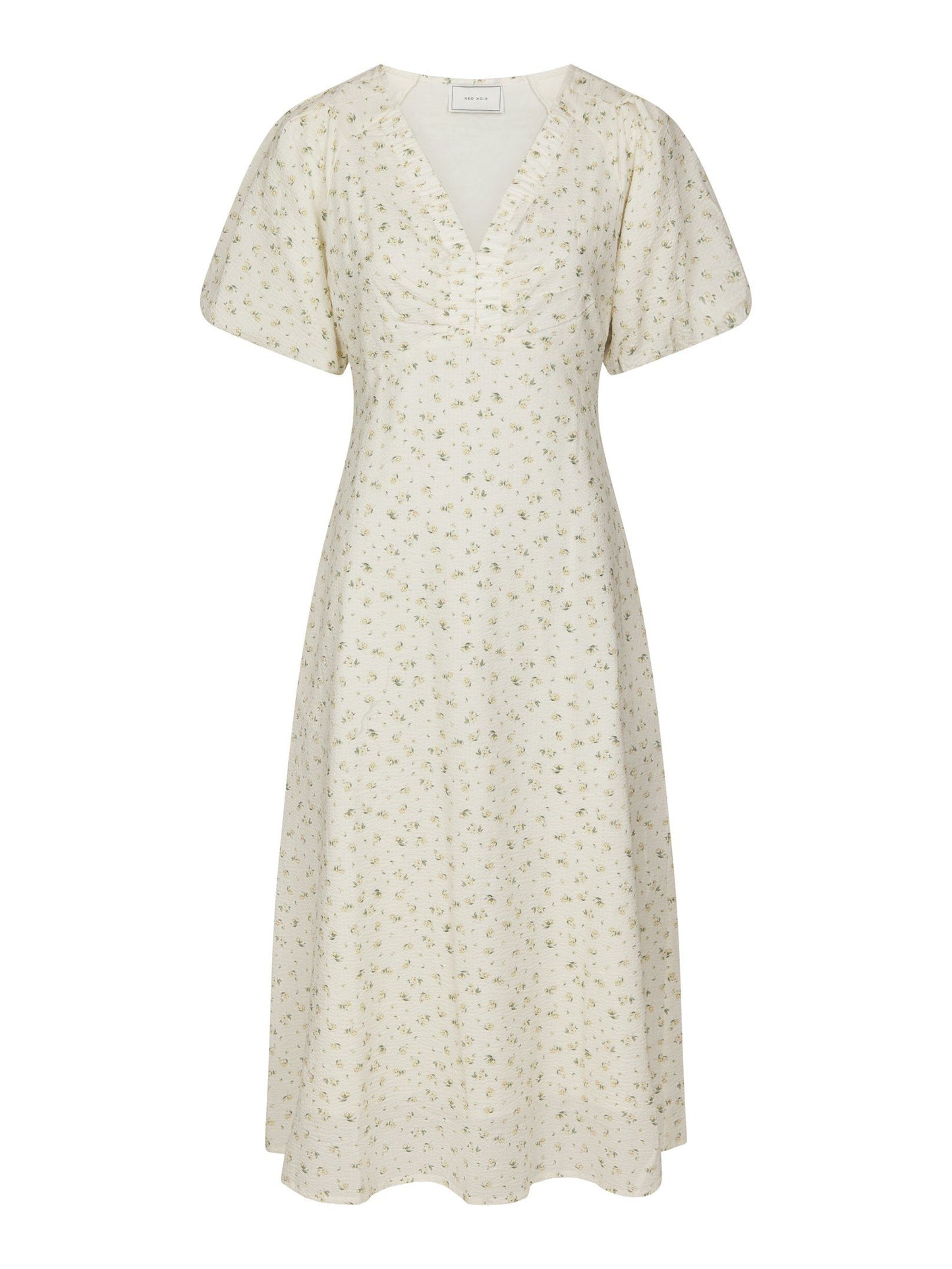 Illana Small Rose Flower Dress Light Yellow Neo Noir