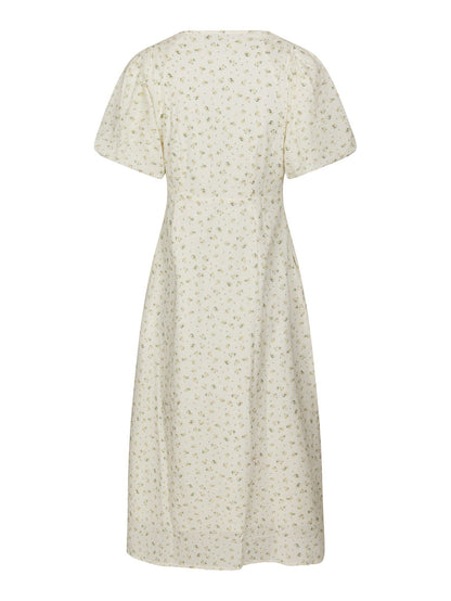 Illana Small Rose Flower Dress Light Yellow Neo Noir