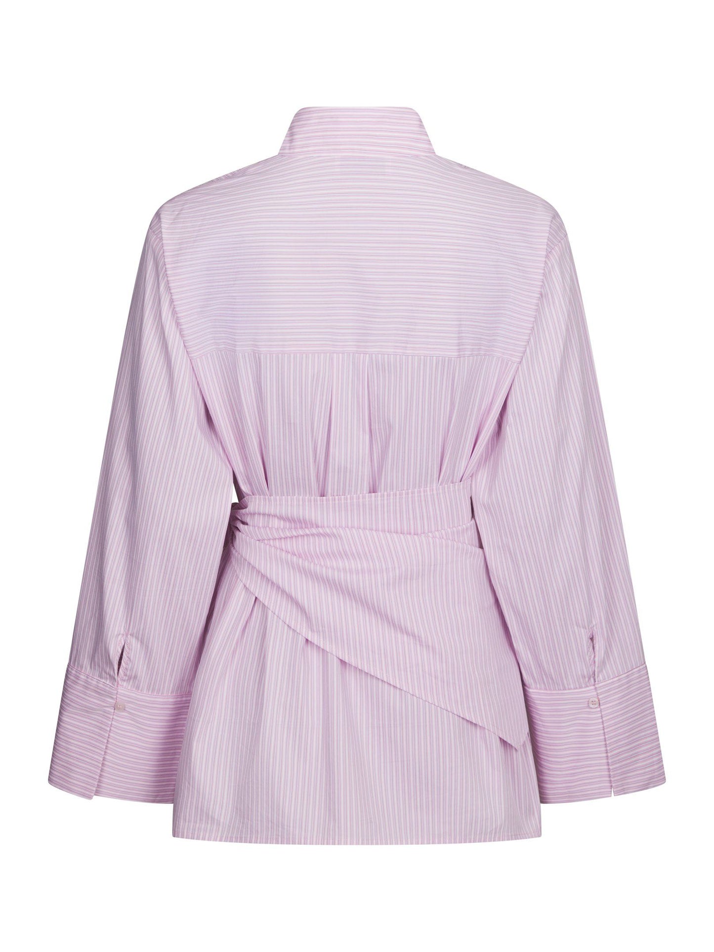 Dita Scarf Stripe Shirt Light Pink Neo Noir