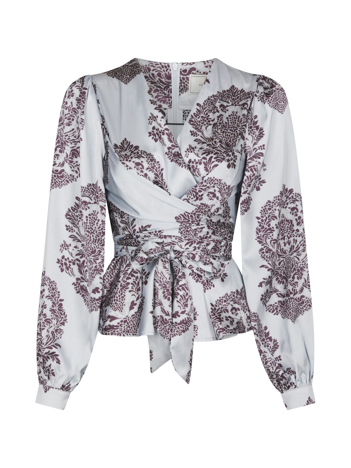 Rista Deco Drop Blouse Light Blue Neo Noir