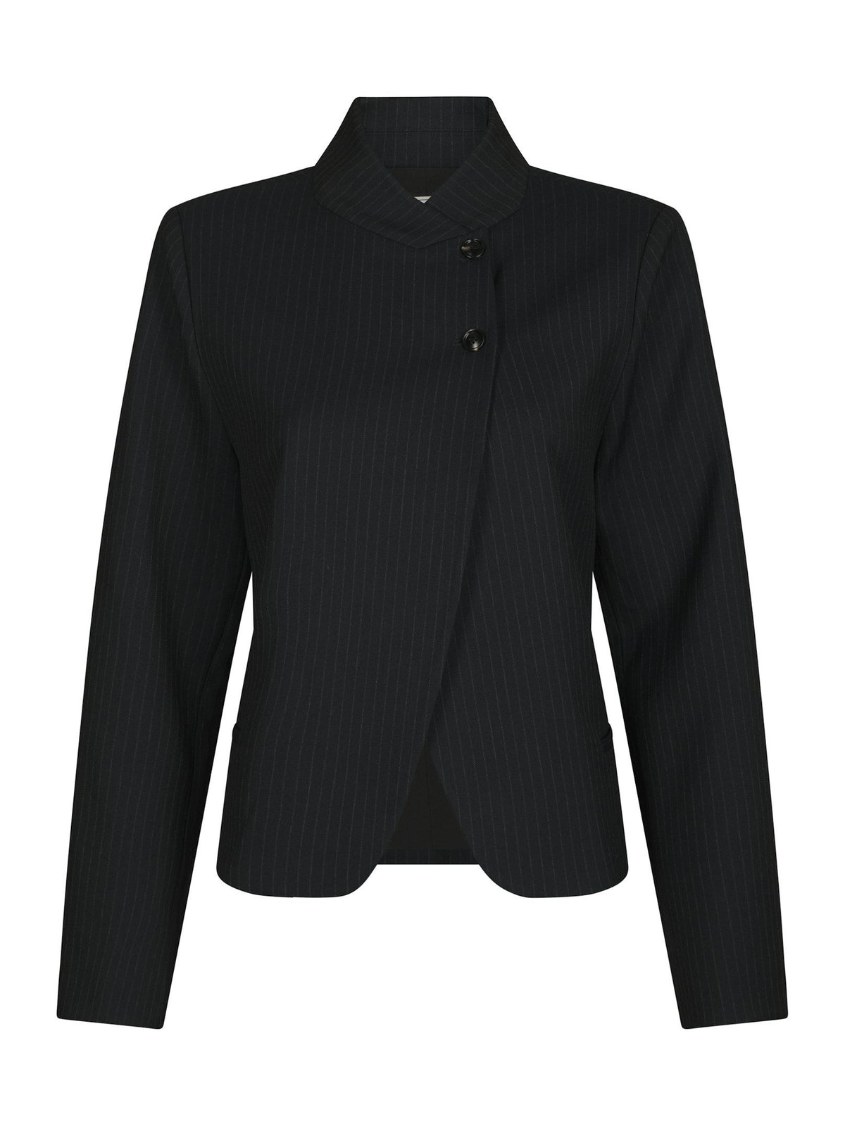 Tiria Slim Pinstripe Blazer Dark Navy Neo Noir