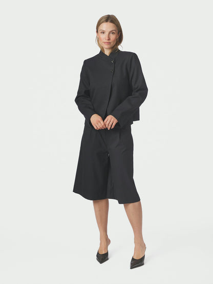 Tiria Slim Pinstripe Blazer Dark Navy Neo Noir