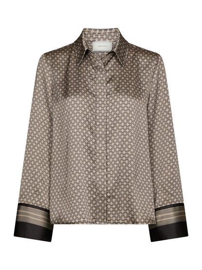Mistan Pattern Shirt Beige Neo Noir
