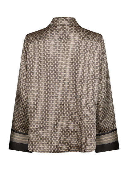 Mistan Pattern Shirt Beige Neo Noir