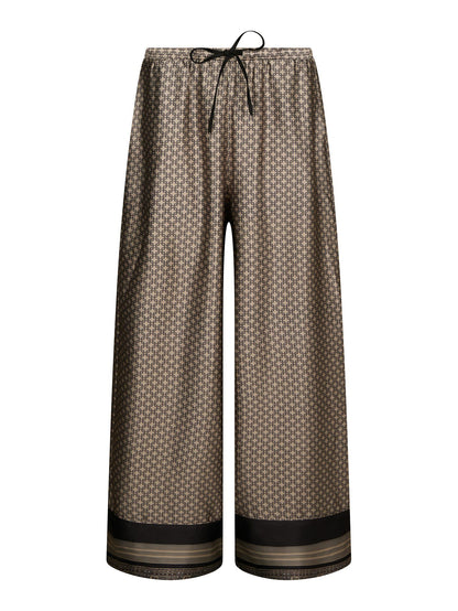 Sora Pattern Pants Beige Neo Noir