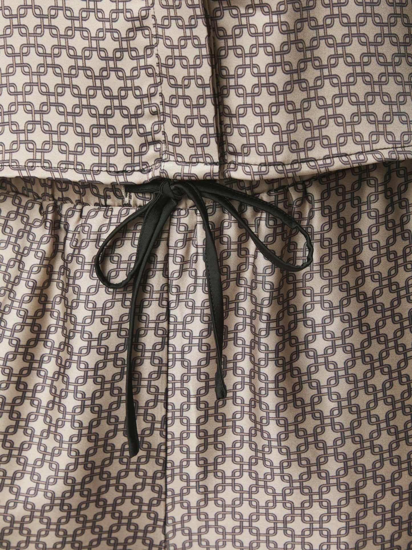 Sora Pattern Pants Beige Neo Noir