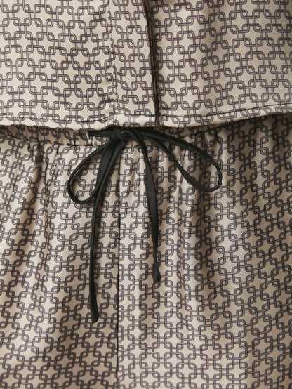 Sora Pattern Pants Beige Neo Noir