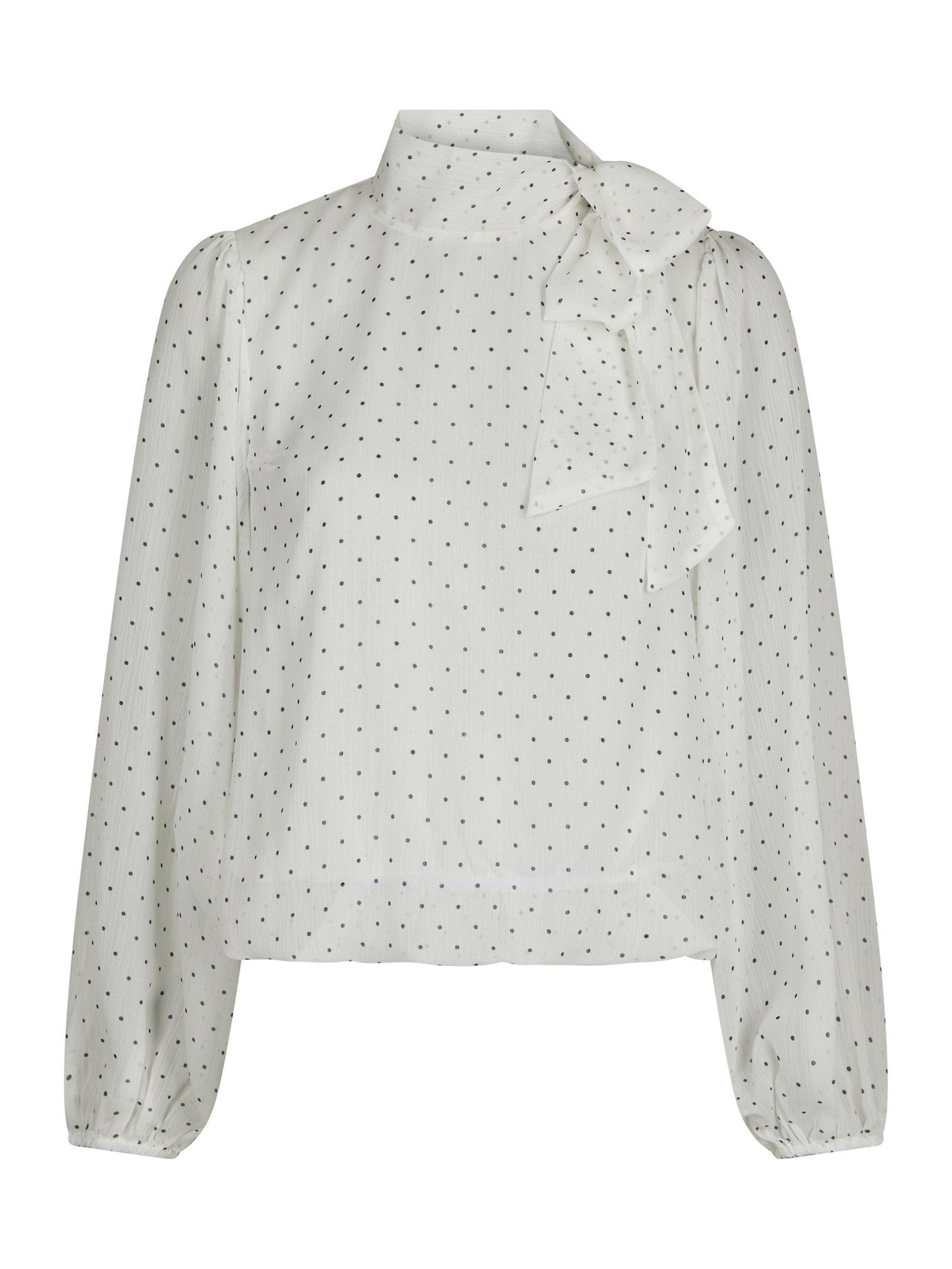 Dorellie Dot Blouse Off White Neo Noir