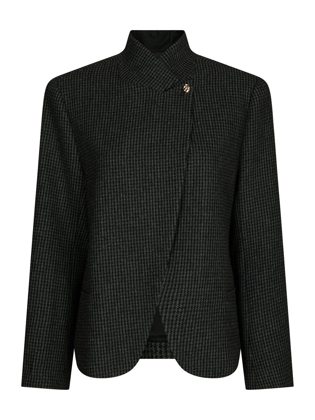 Paria Check Blazer Dark Grey Neo Noir