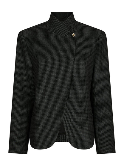 Paria Check Blazer Dark Grey Neo Noir