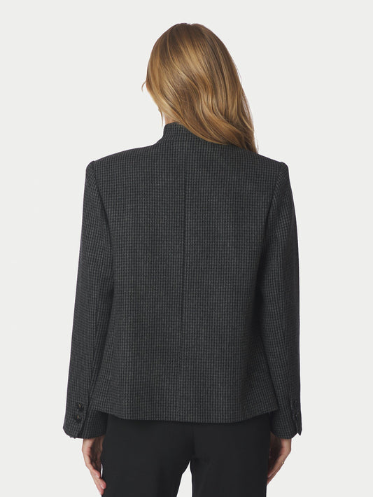 Paria Check Blazer Dark Grey Neo Noir