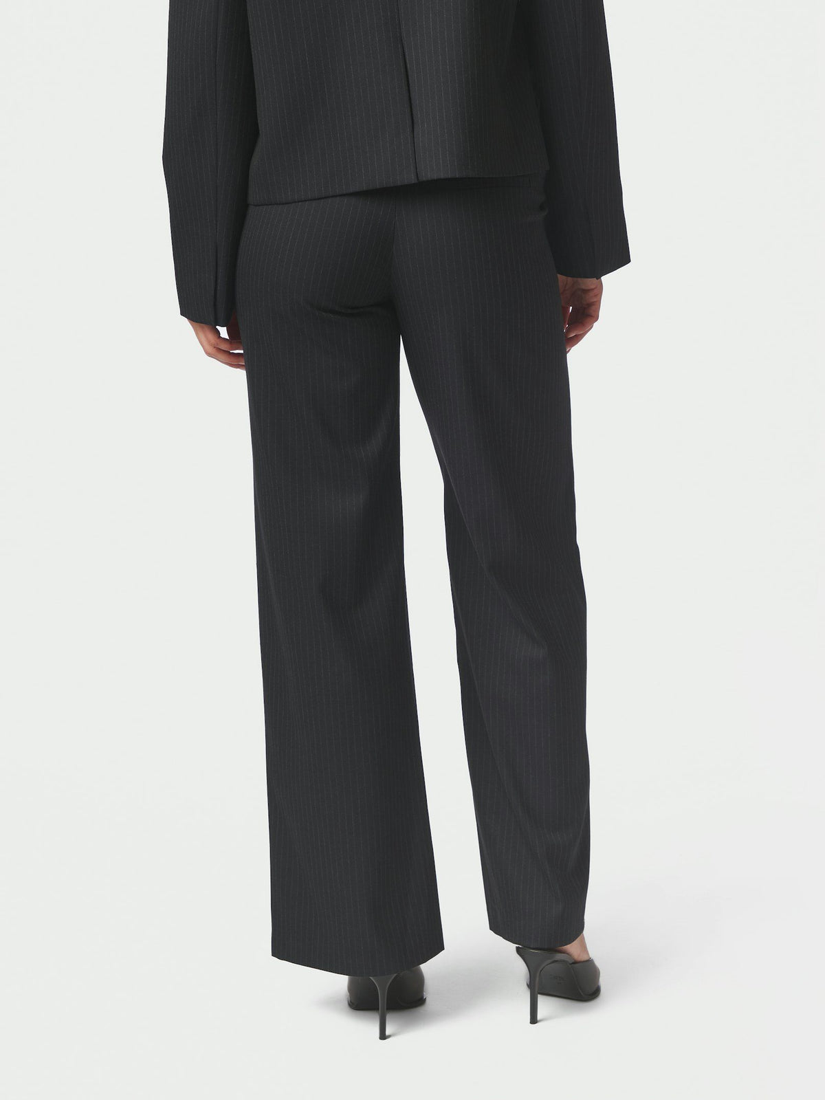 Nathalie Slim Pinstripe Pants Dark Navy