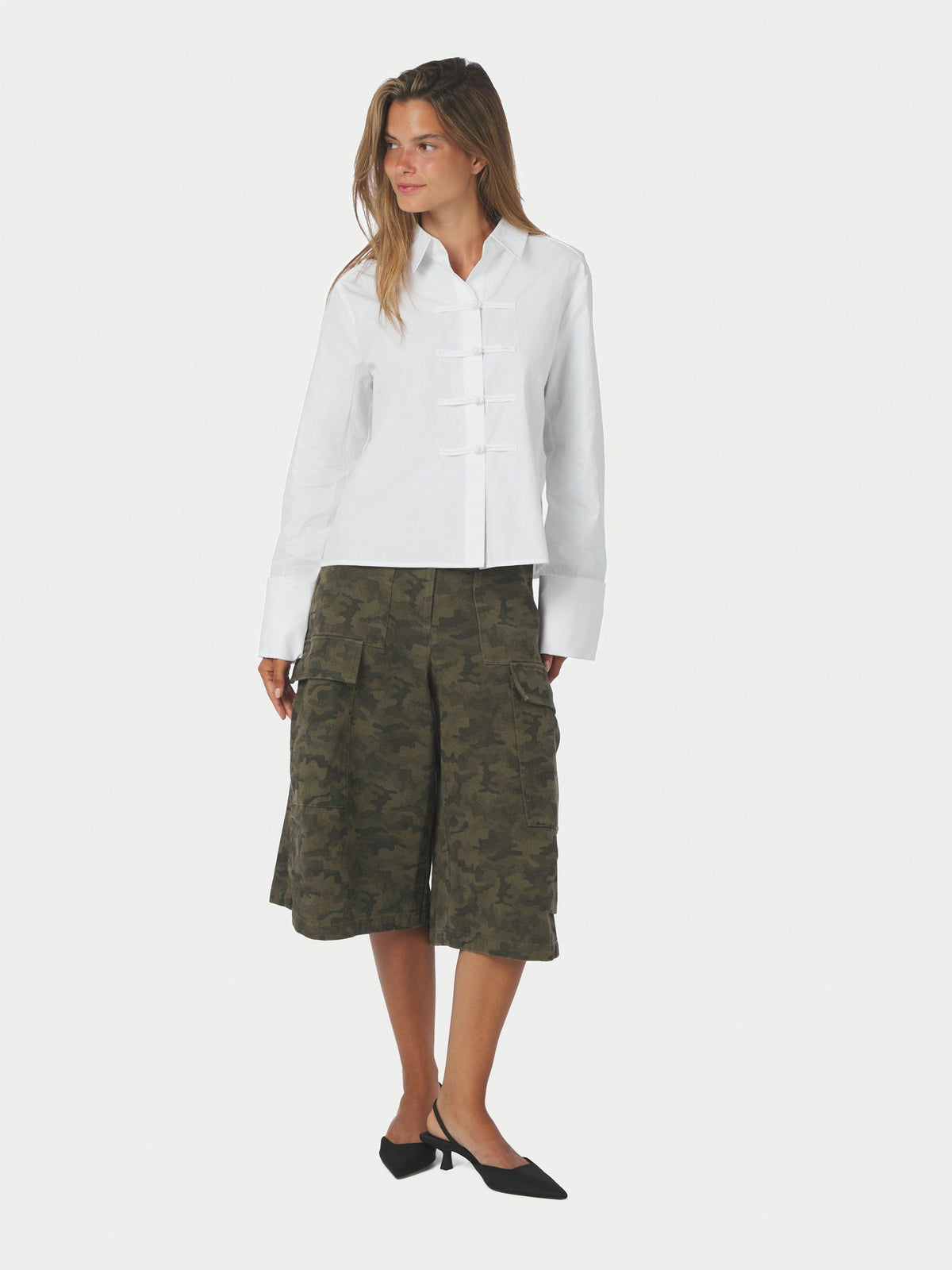 Cam Poplin Shirt Off White Neo Noir