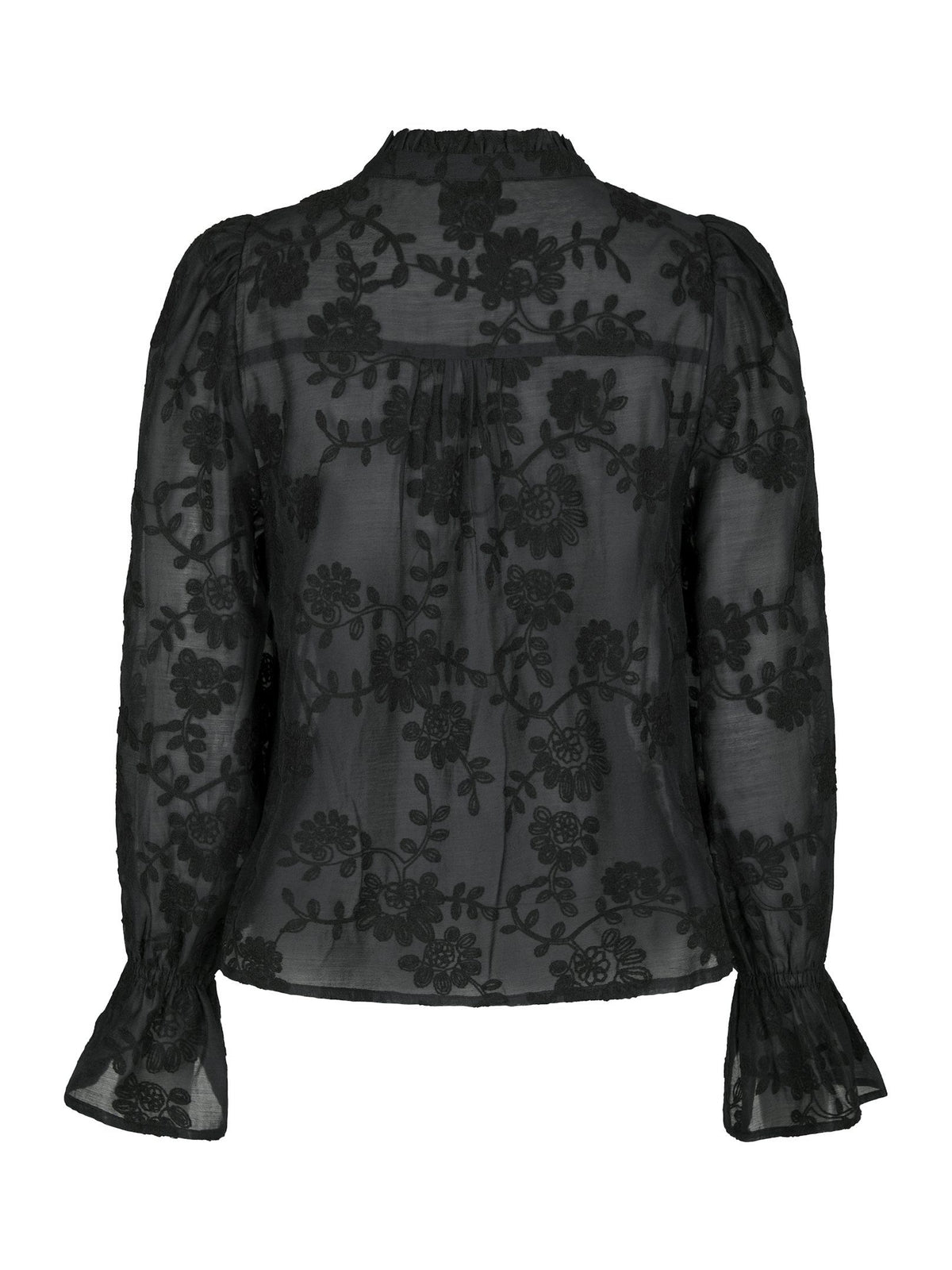 Amara Emb. Blouse Black Neo Noir