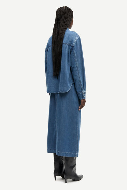 Satove Skirt 15645 Medium Denim Blue Samsoe Samsoe