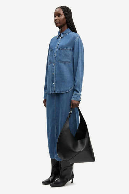 Satove Skirt 15645 Medium Denim Blue Samsoe Samsoe