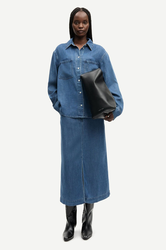 Satove Skirt 15645 Medium Denim Blue Samsoe Samsoe
