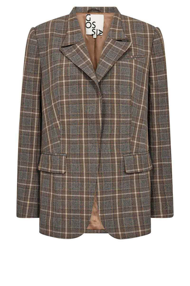 ElliGO Blazer Brown Checks Gossia