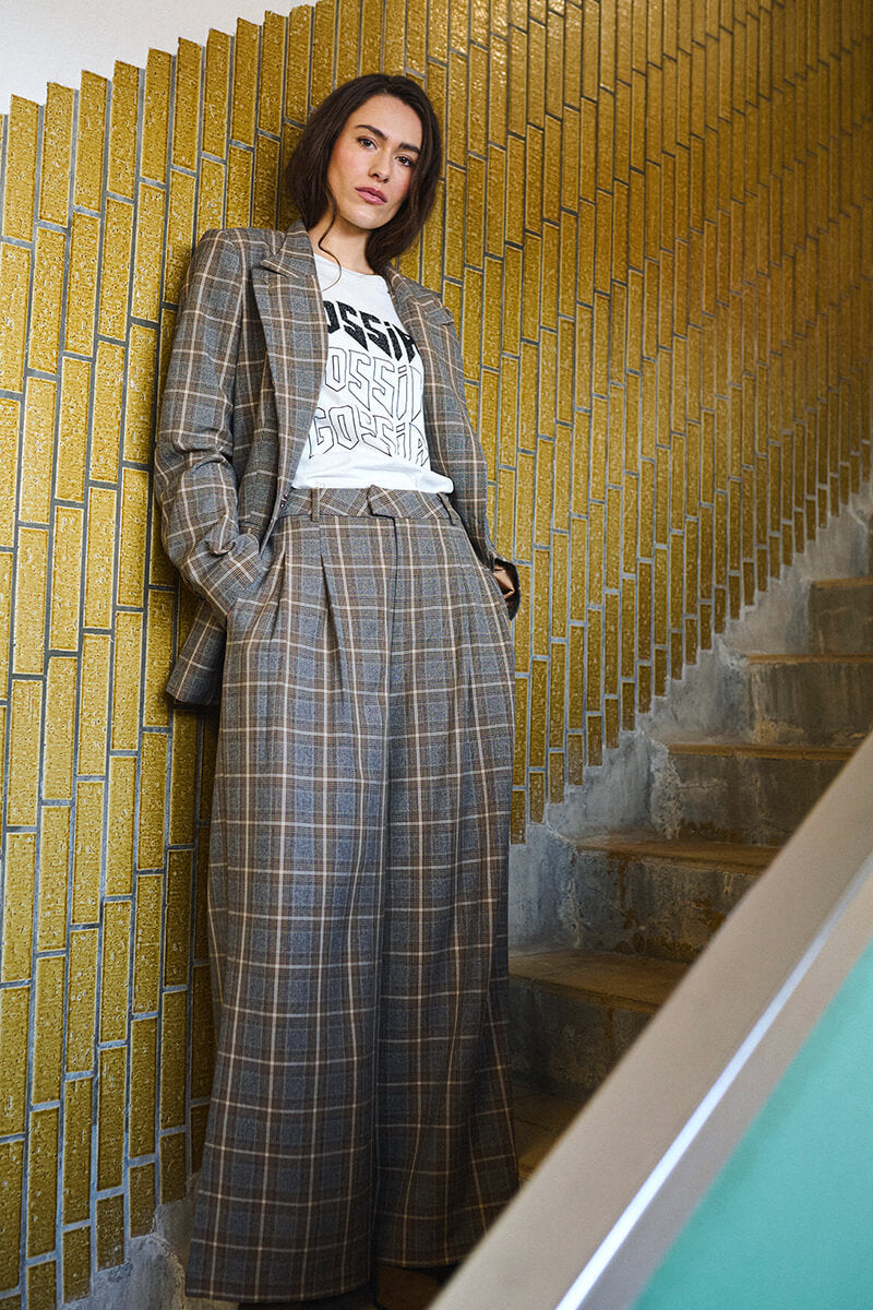 ElliGO Blazer Brown Checks Gossia
