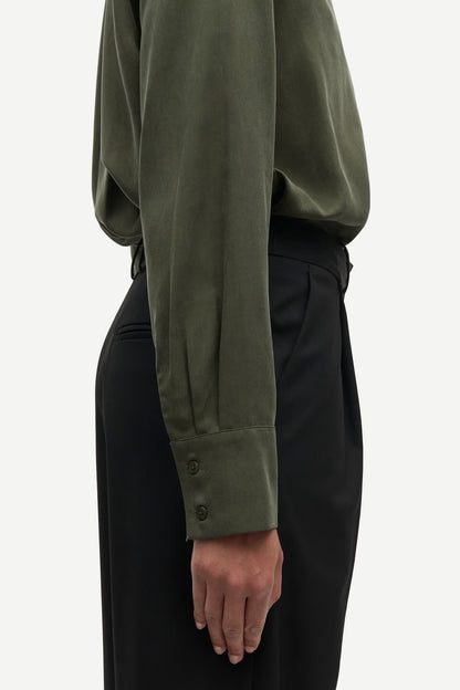 Samina LS Shirt 14028 Forest Night Samsoe Samsoe