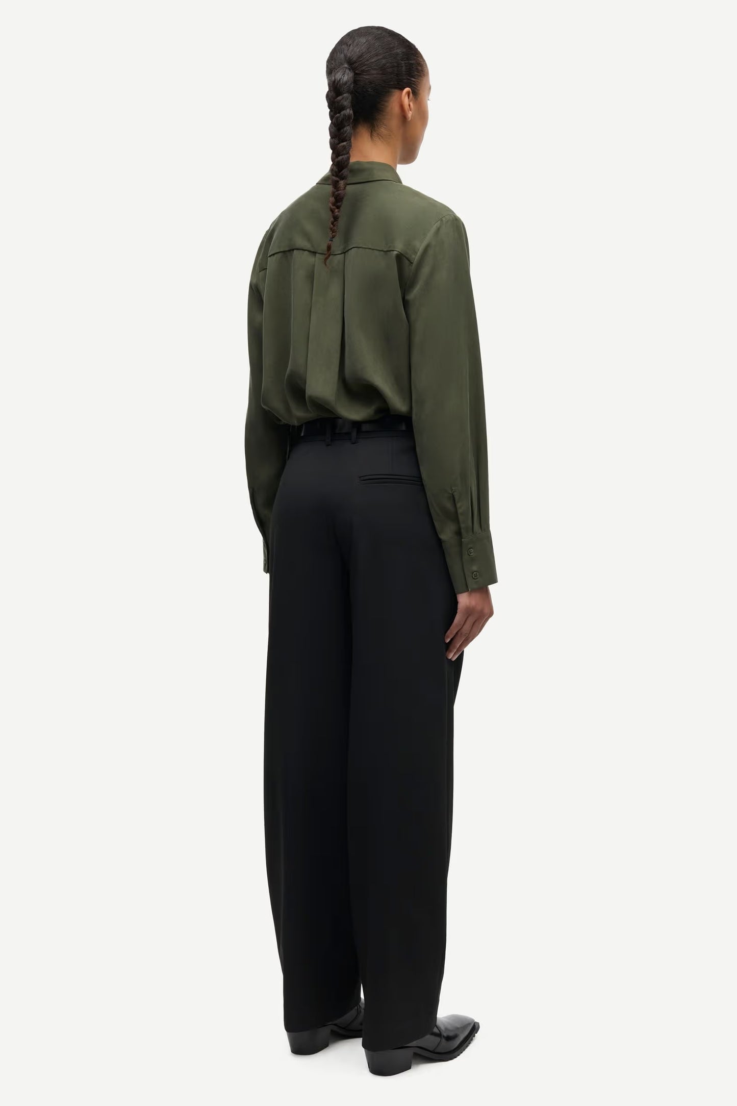 Samina LS Shirt 14028 Forest Night Samsoe Samsoe