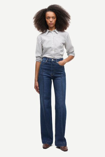 Sarebecca Jeans Tuck 16139 Paris blue comfort Samsoe Samsoe