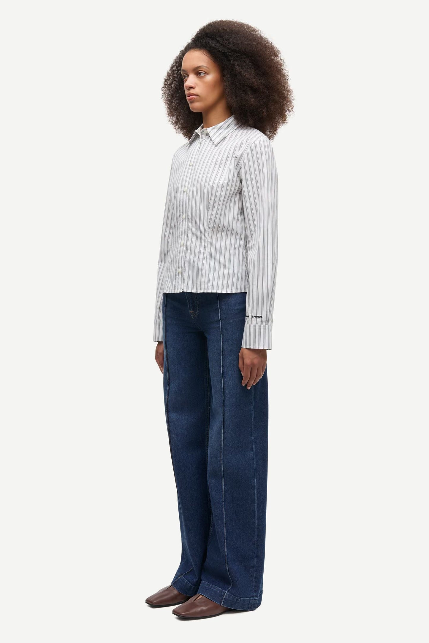Sarebecca Jeans Tuck 16139 Paris blue comfort Samsoe Samsoe