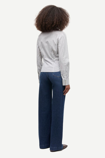 Sarebecca Jeans Tuck 16139 Paris blue comfort Samsoe Samsoe