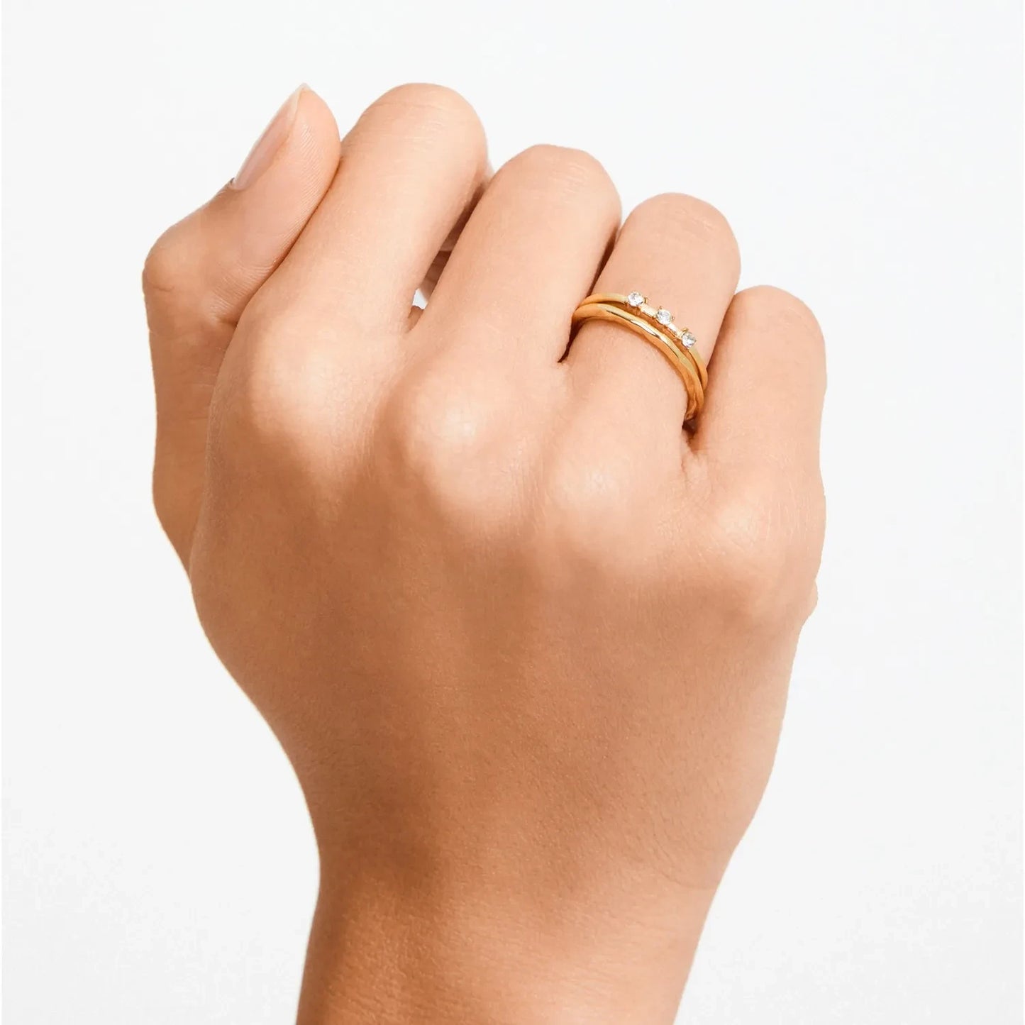Ivarin Rings 2-in-1 set Gold Pilgrim