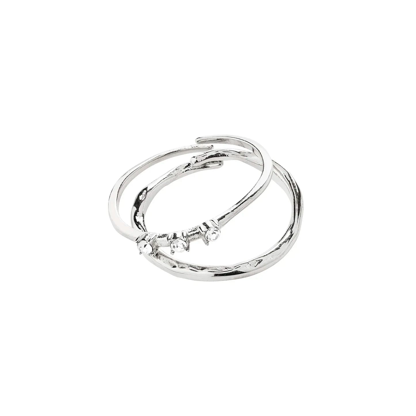 Ivarin Rings 2-in-1 set Silver Pilgrim