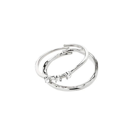 Ivarin Rings 2-in-1 set Silver Pilgrim