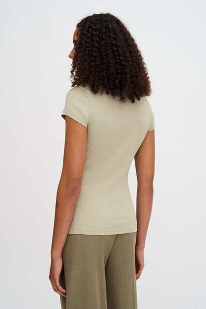Fine Rib Tee Light Green Filippa K