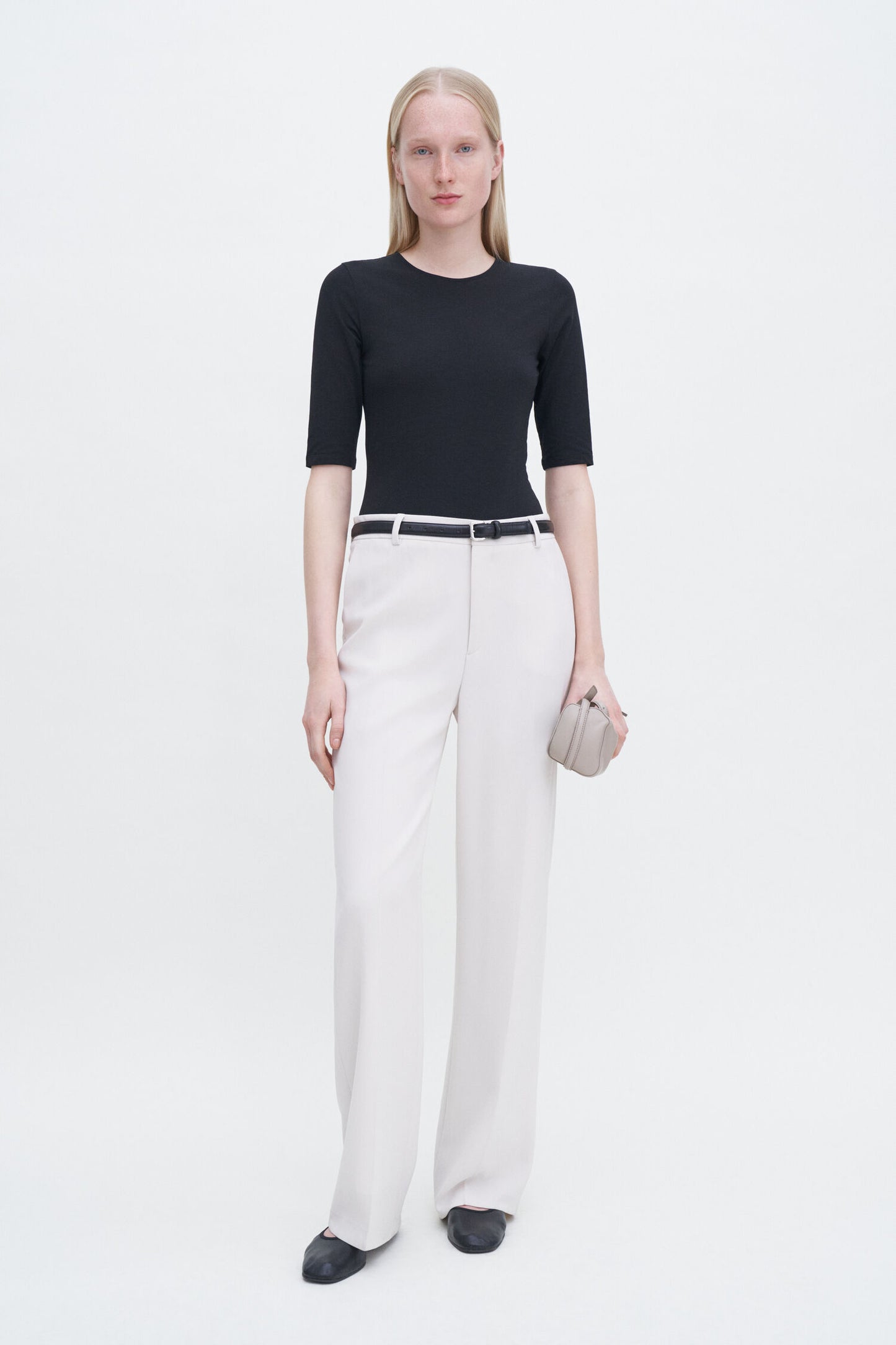 Cotton Stretch Elbow Sleeve Black Filippa K