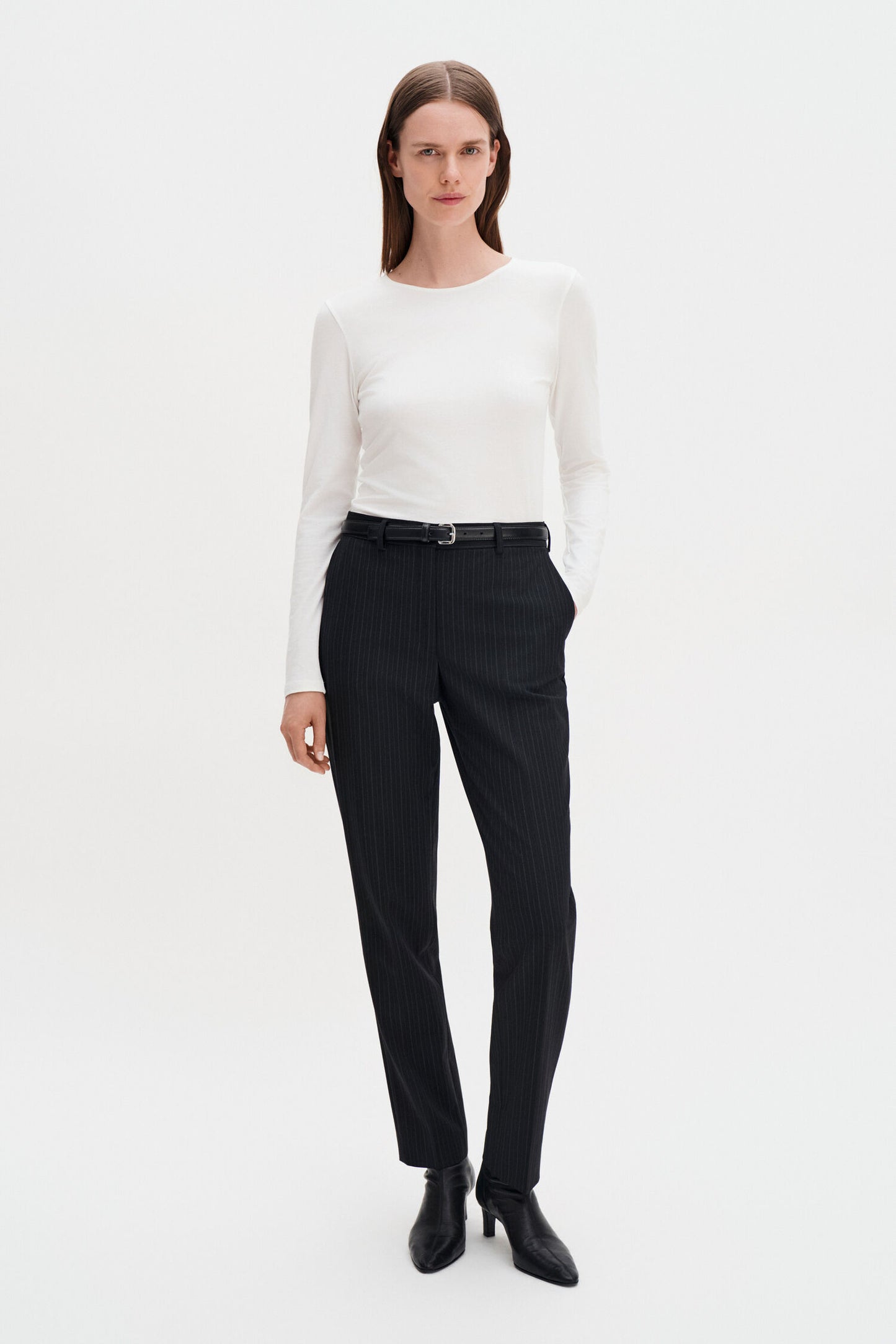 Cotton Stretch Long Sleeve White Filippa K
