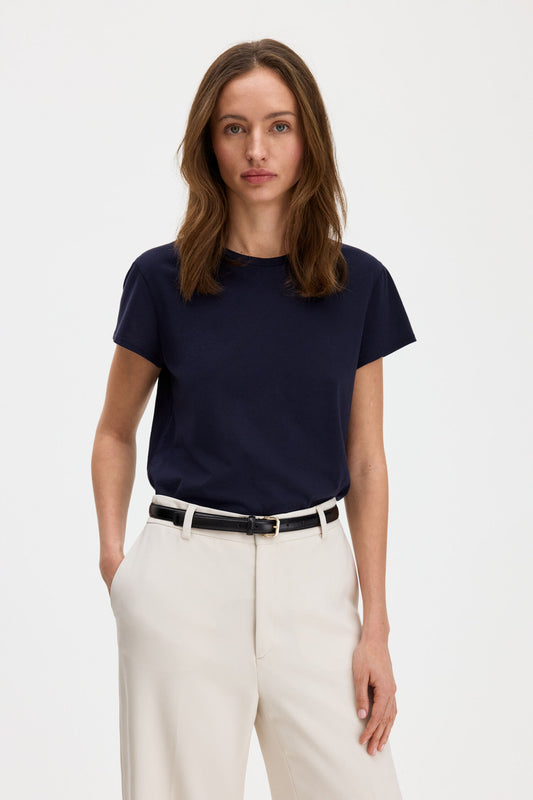 Soft Cotton Tee Navy Filippa K