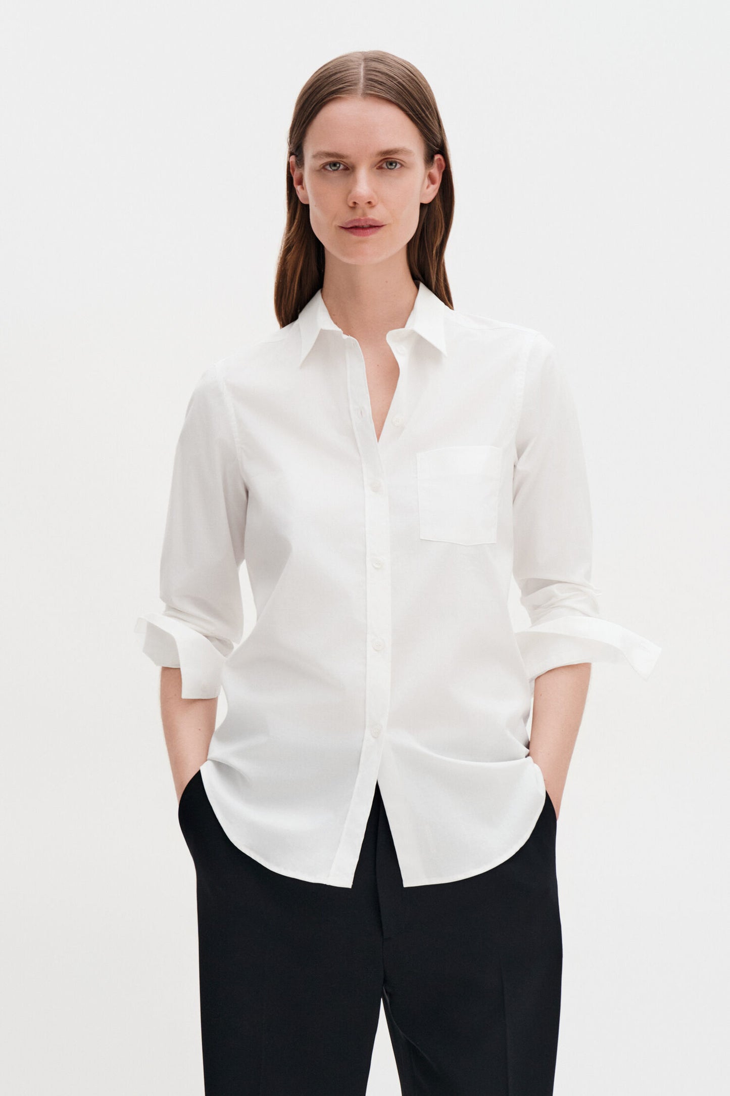 Classic Stretch Shirt White Filippa K