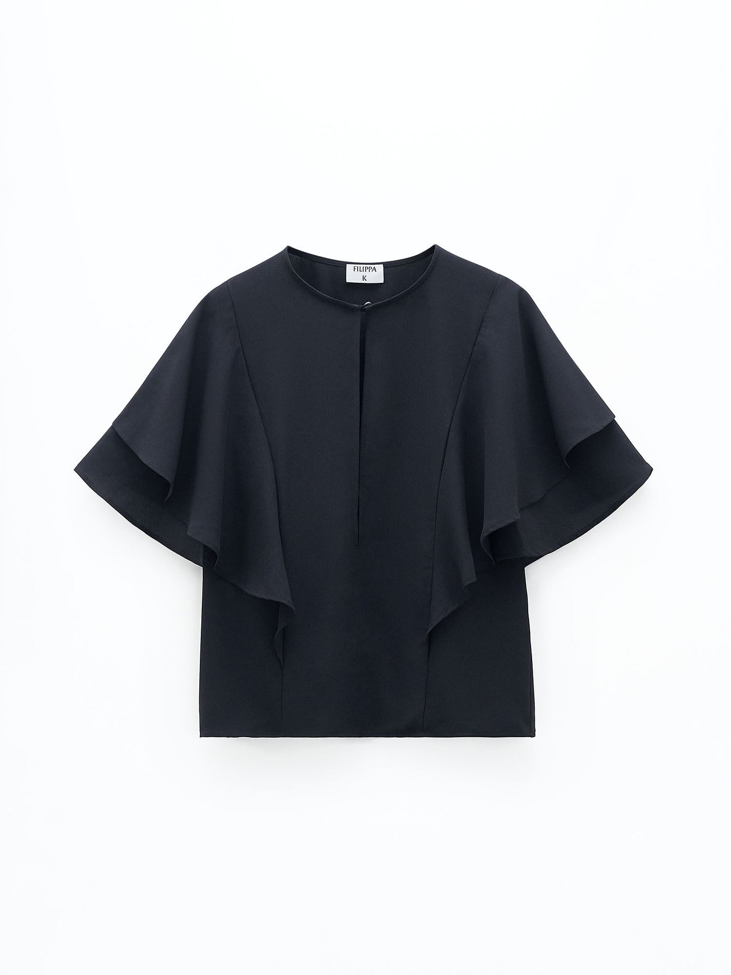Frill Sleeve Top Black Filippa K