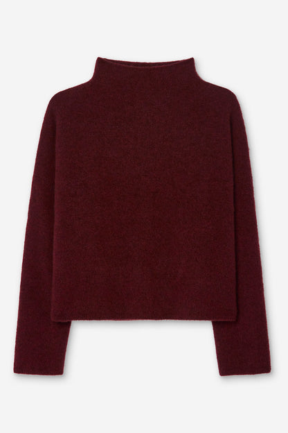 Mika Yak Funnelneck Sweater Mahogany Red Filippa K